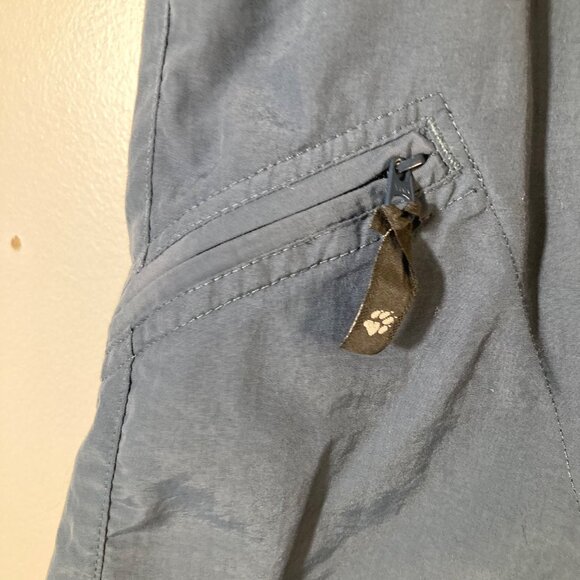 Mens Jack Wolfskin Nylon Outdoor Cargo‎ Performance Shorts Blue L/34" - Picture 4 of 9